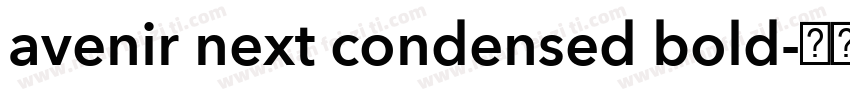 avenir next condensed bold字体转换